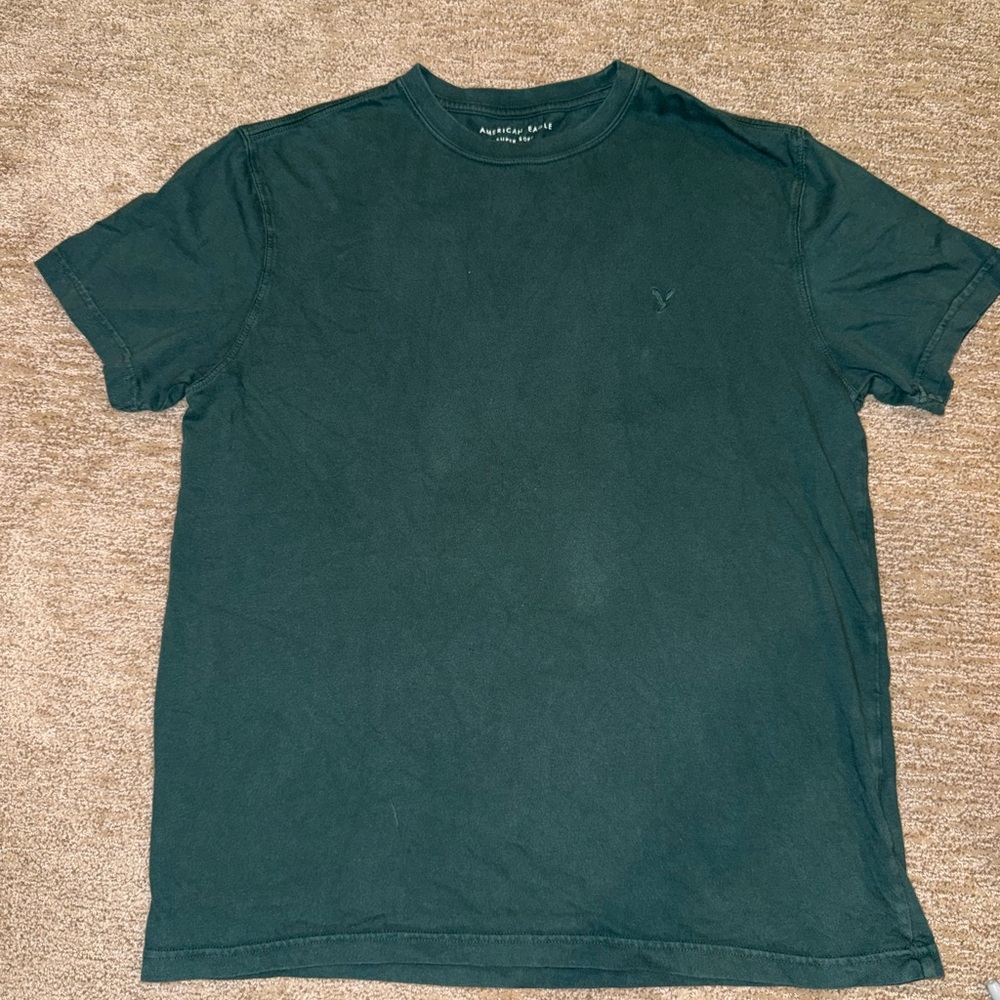 American Eagle Men's Green T-Shirt